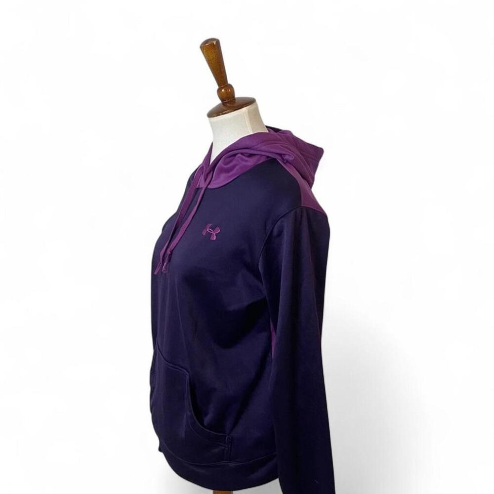 Women’s Under Armour Purple Two Tone Fleece Performance Hoodie Size Large